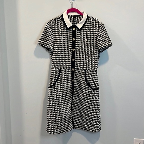 Maje “Renaga” contrast tweed dress FR40/US8 - Picture 3 of 6